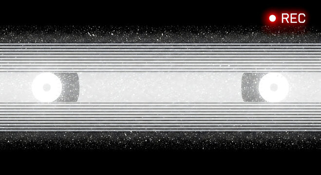 Vintage broadcast interruption with grainy static and a blinking REC indicator, creating a classic technical difficulties screen.