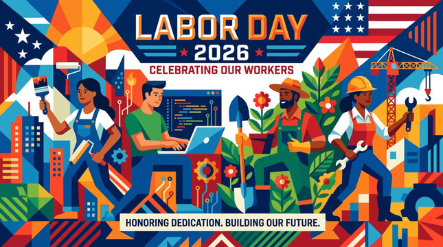 Labor Day 2026 Celebrating Our Workers Honoring Dedication Building Our Future.