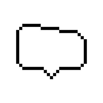 Pixel Speech Bubble &ndash; 8-Bit Style Chat Balloon Icons in Vector Format