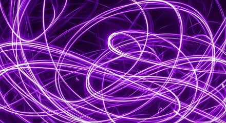 Vibrant Purple Swirling Lines Pattern.