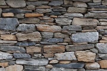 Fototapeta premium Natural Stacked Stone Wall Texture Background
