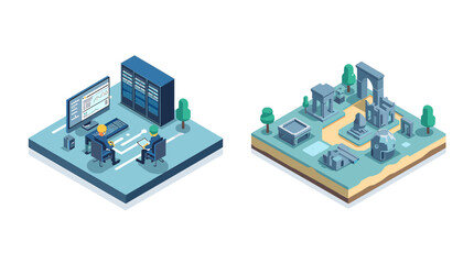 A contemplative woman stands looking out at a vast landscape. Ideal for illustrating themes of freedom, aspiration, or personal journey, it's a versat © odg10