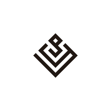 Letter yg gy y g square, elegant geometric symbol simple logo vector