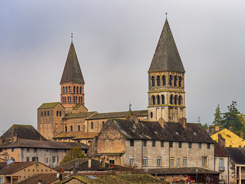 Saint Philibert Abbey Tournus Romanesque architecture towers