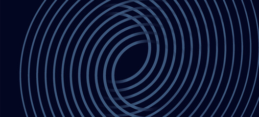 Obraz premium Abstract Blue Concentric Circles Wave Pattern Background