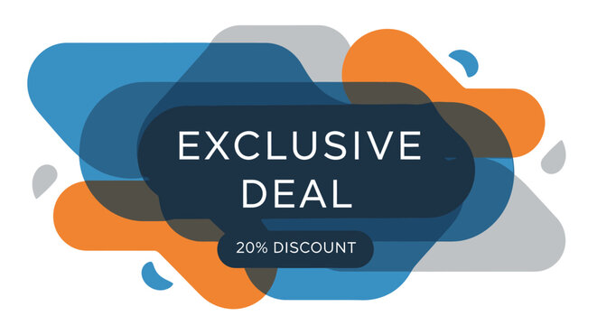Exclusive Deal Discount Offer Label.