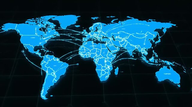 digital world map
