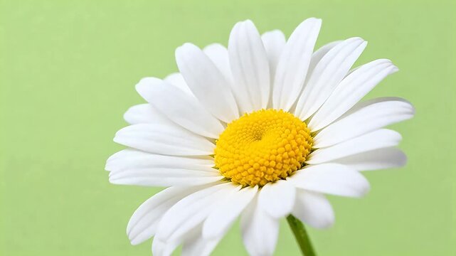 White daisy flower with yellow center
