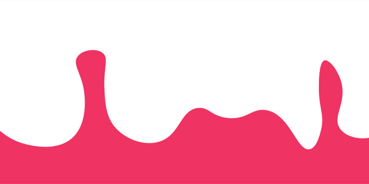 Flat style vector of a white milk splash on pink background for dairy ads, packaging, and food banners
