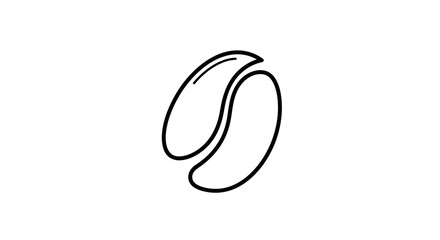 Obraz premium Abstract Linear Design with Intertwined Curved Shapes, Minimalist Vector Illustration