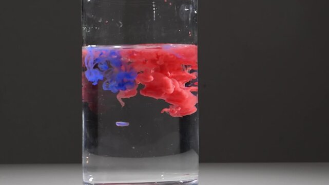 farbe fl&uuml;ssig welle schweben blau rot