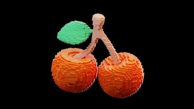  pixel Cherry 4K Animated