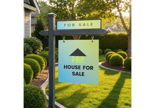House Sale Sign Mockup