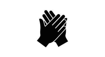 Obraz premium Black hands clapping together in appreciation.