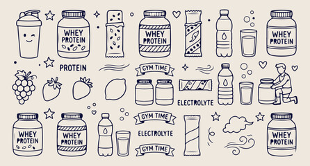 Naklejka premium medical pharmacy vector set, healthcare medicine illustration collection, drug bottle icon pack, hospital medical elements bundle, pharmaceutical design graphics, healthcare line icons set, medicine c