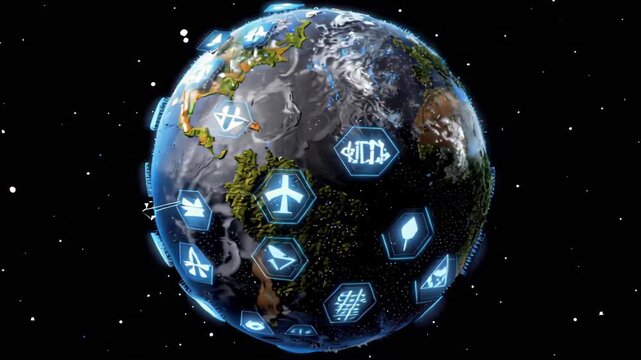 Holographic Earth with AI Energy Distribution Maps in an Environmental Context