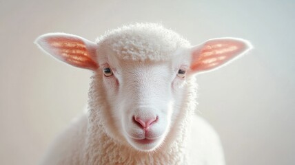 Fototapeta premium Close up of sheep wool texture featuring sheep and goat