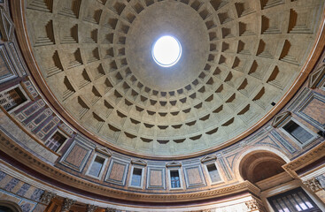 Obraz premium View of the Roman Pantheon in Rome.