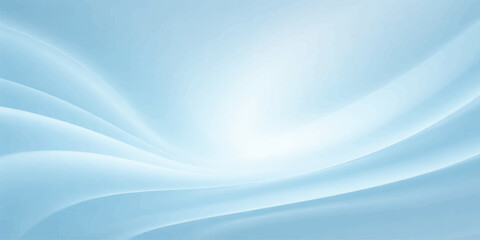 Obraz premium Abstract blue background with soft flowing waves creates a smooth silk texture and motion pattern in this light water design illustration