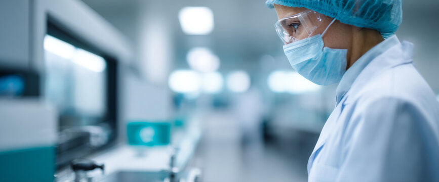 Female scientist working in laboratory