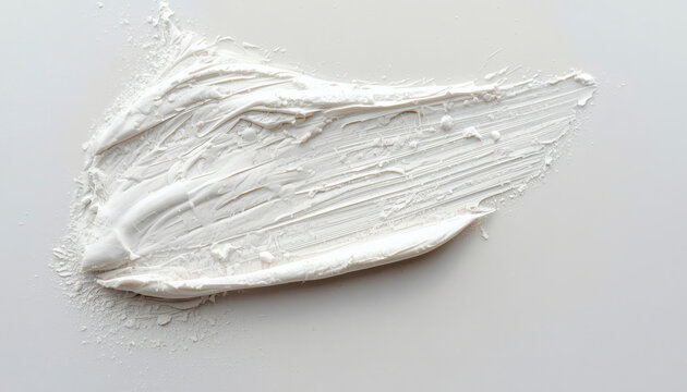 White drywall joint compound spackle smear. Home renovation texture.