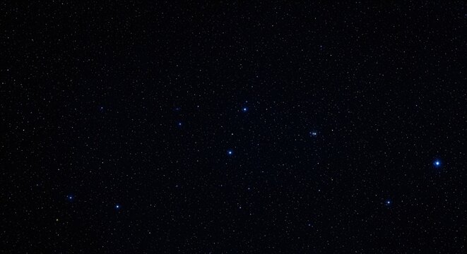 Night Sky with Stars and Constellations Visible.