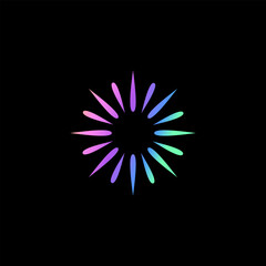 Fototapeta premium Abstract light spread, vector design for your brand. beautiful