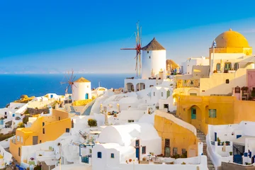 Fototapeten Santorini View of Oia the most beautiful village of Santorini island in Greece  © proslgn