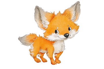 Fototapeta premium Adorable Fennec Fox with Big Ears and a Sweet Smile