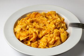 Hungarian potato pasta traditional dish