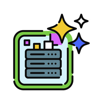 Knowledge Base Interaction Icon Professional UI Symbol for AI