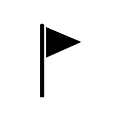 Minimal soccer corner flag symbol for football field marking and sports concept Vector illustration © Roni