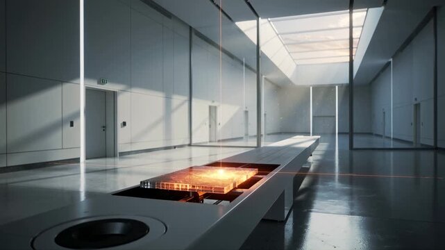 interior of a modern manufacturing 