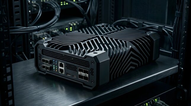 This rugged industrial network device, featuring extensive connectivity and advanced cooling, delivers powerful edge computing solutions for modern data centers.