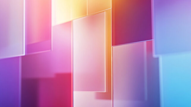 Colorful translucent glass texture abstract background