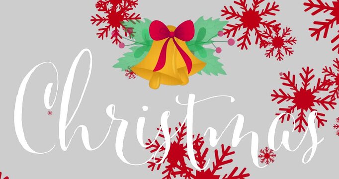 Animation of christmas greetings text over christmas decorations