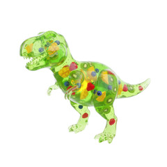 Fototapeta premium Dinosaur Toy Filled with Colorful Fruit Pieces