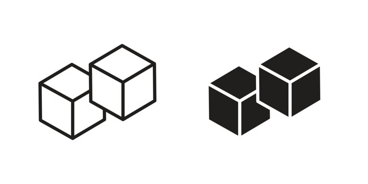 Sugar icons. Vector illustration. Editable stroke. Isolated icon suitable for web,