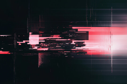 A sleek modern Technical Difficulties screen with minimalist glitch effects