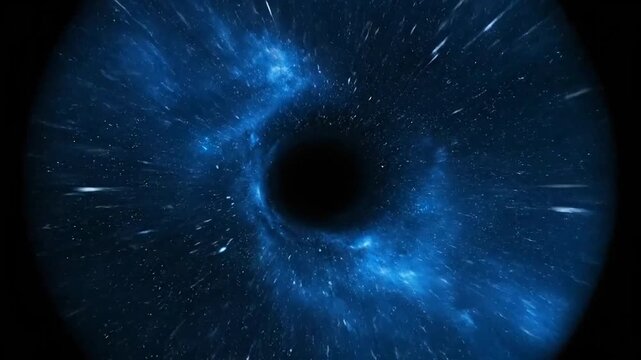 Cosmic void abstract portal to the unknown galaxy space exploration