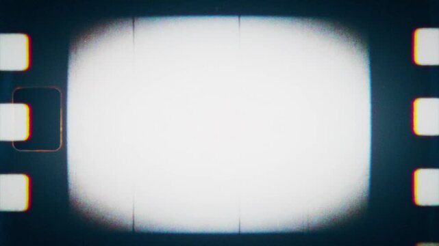 Old style vintage retro flickering film reel overlay clip with dust and scratches and film stock damage	