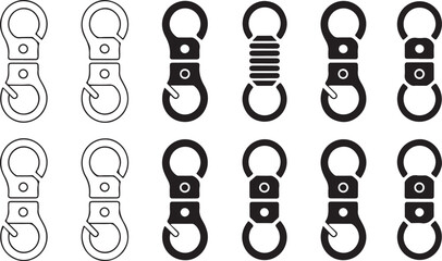 Keychains and carabiners for accessories and attachments