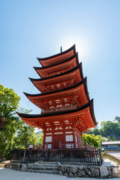 豊国神社(千畳閣) 五重塔　広島県廿日市市宮島