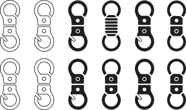 Keychains and carabiners for accessories and attachments
