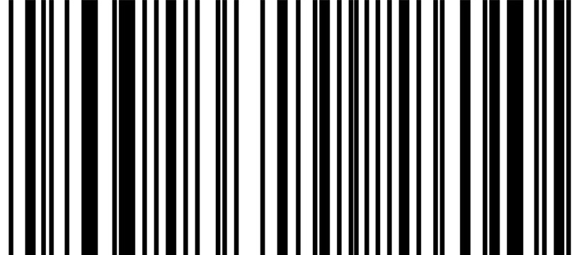 Minimal monochrome vertical stripe pattern inspired by barcodes, abstract binary tech texture for posters, packaging and clean wallpapers