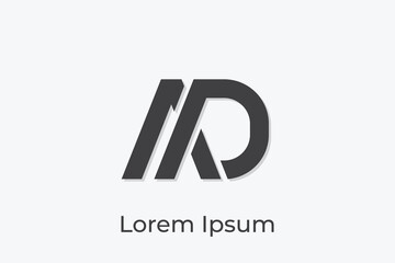 Fototapeta premium logo for company, AD abstract logo design