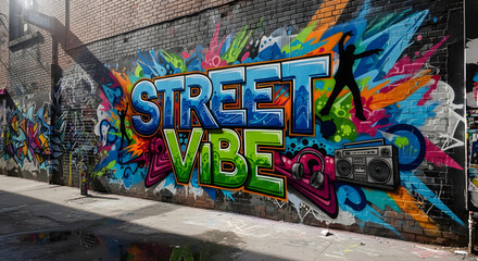 Obraz premium Colorful graffiti with 
