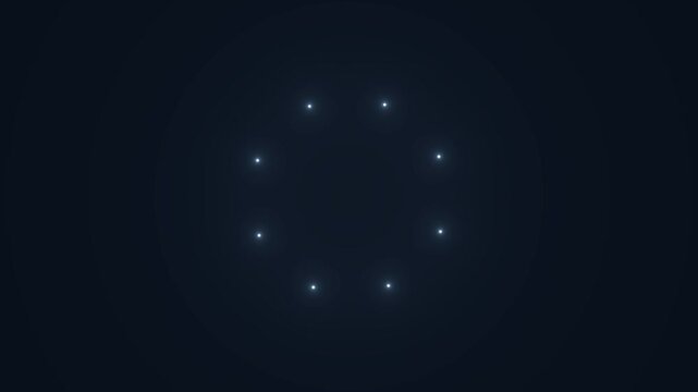 Dark background with white specks pattern.