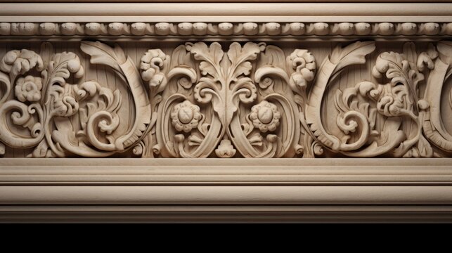 A photo of a beautiful cared stone door lintel.