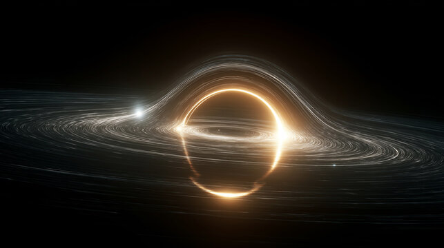 Accretion Disk Around Black Hole in Deep Space